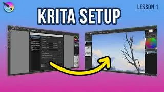 Krita 5 Tutorial for Beginners - Getting Started (Lesson 1) 🎨
