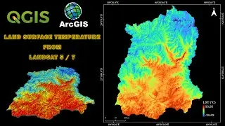 Land Surface Temperature Calculation from Landsat 5 or 7 | #LST #landsat
