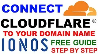 connect domain to cloudflare: how to setup cloudflare dns for your domain name on IONOS hosting