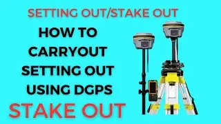 Setting out, stake out || how to set out point using DGPS