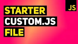 How to Create a Proper Starter Custom JavaScript Document with jQuery | Learn JavaScript
