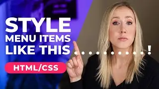 Style A List of Menu Items with HTML and CSS