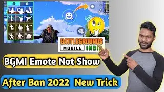 BGMI Emote Option Not Show After Ban 2022 New Update | BGMI Emote Enable 2022 New Trick
