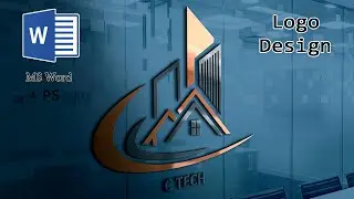 Professional 3D Logo Design in MS Word, Microsoft word Logo Design, Logo Design in PS