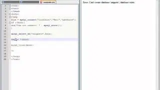 PHP Lesson 34 - Creating Tables in MySQL using PHP