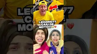 😱💔 O leozin077 caiu de moto e a emilly vick viu tudo 😭 #leozin077 #emillyvickof #viralvideo