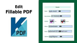 How to edit a fillable pdf form using Kofax Power PDF