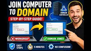 How to join computer to domain (Step-by-Step for Beginners)