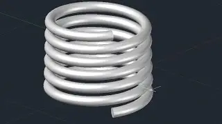 3D - Helix (spring) design in AutoCAD (Basic)