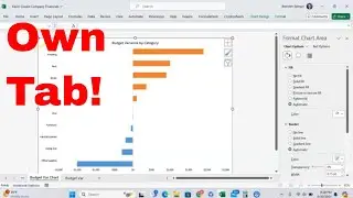 How to Move a Charts to Its Own Tab in Microsoft Excel! 
