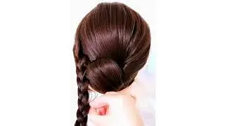 Simple Bun Styles for Medium Hair, Beautiful Braid Ideas for long Hair #hair,#hairtutorial ,