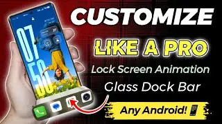 Turn Your Old Android Into New UI ✨ Lock Screen, Home Screen & Liquid Glass Dock Style!