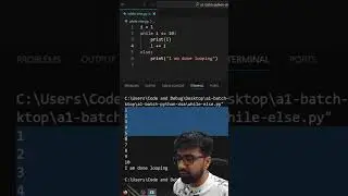 While-else in python. 