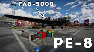 First-person view of the Pe-8 in War Thunder. Inside view.