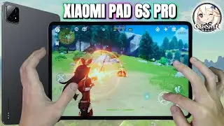 Xiaomi Pad 6s Pro Genshin Impact Gaming test | Snapdragon 8 Gen 2