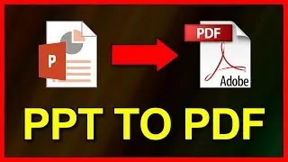 How to convert PowerPoint ppt / pptx to a PDF file - Tutorial (2019)