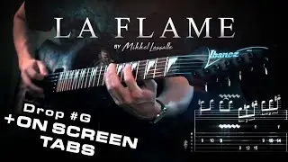 ELECTRIC GUITAR FLAME ROCK PLAYTHROUGH With ON SCREEN TABS Ibanez RGRT (Get Good Drums Metal)