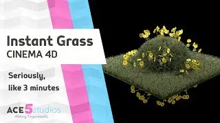 Instant Grass in Cinema 4D tutorial