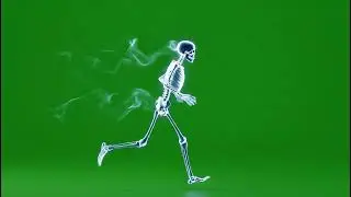 Cinematic Skeleton Running Green Screen Effect for Fantasy & Horror Scenes