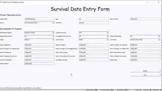 Patient Survival Database System with Python and PyQt5 GUI Development