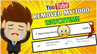 Youtube Removed My 3000 Watchtime 😭? Why! @ManojDey @ArmanEarner @Brainshort