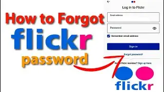 How to Forgot flickr password || How to Recover flickr password || How to reset flickr password