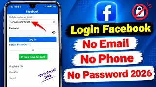 How To Login Facebook Account Whitout Email And Phone Number 2024