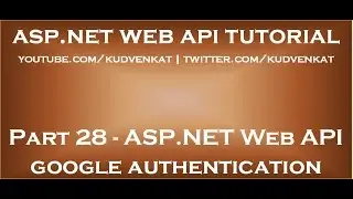 ASP NET Web API google authentication