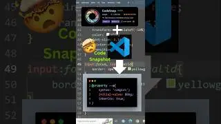 How to Take Code Snapshot in Vs Code | Vs Code Extensions | CodeSnap Extension | 