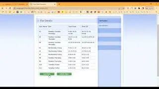 Class Timetable Maker Online in PHP