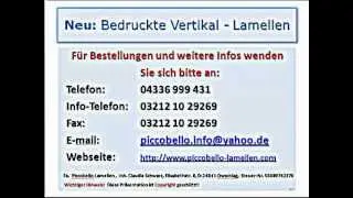 Warum bedruckte Lamellen ?
