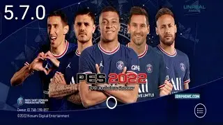 PES 2021 MOBILE PATCH V5.7.0 PSG PATCH BEST GRAPHICS & ORIGINAL LOGO