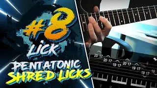 How To 8/10 Pentatonic SHRED Guitar Licks (On Screen Tabs)