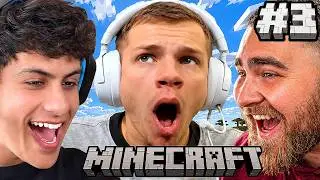PLAYING HARDCORE MINECRAFT UNTIL WE BEAT IT DAY 3