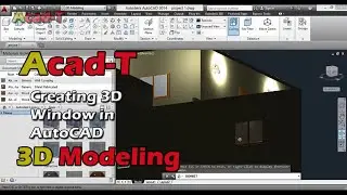 How To Create 3D Window in AutoCAD - Making 3D Window - AutoCAD Tutorials