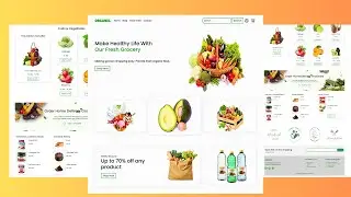 Full Responsive Grocery Website Using HTML, CSS & Boostrap5 Step By Step - Part 1