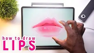 Draw & Paint LIPS! -  Step by Step