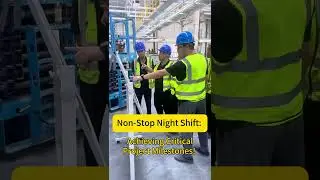 welding line ——24-Hour Rush: Achieving a Major Milestone with All-Night Installation!