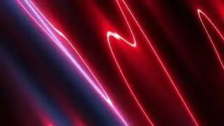 abstract neon wave lighting background loop | After effects