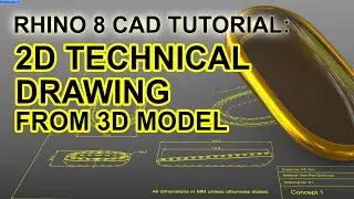 Rhino 8 Tutorial: 2D Technical Drawing from 3D Model (Updated)