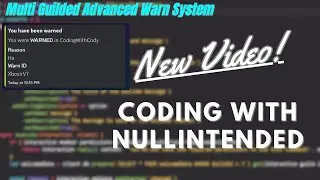 Discord Bot v14 SQL MultiGuild Advanced Warning System!