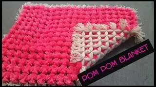 POM POM BLANKET DIY PLY LOOM - full step by step tutorial.|| how to frame a blanket|| diy blanket