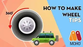 How to make Wheel Turn in Moho | Moho12 | Animation Wheel made in Moho 12