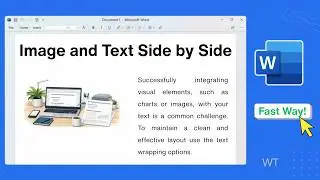 How to Put Image and Text Side by Side in Word | Fix Image Moving Issue