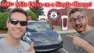 600 Hypermile In A Tesla Model 3! World Record Live Video 2!