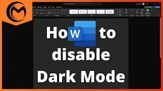 How to Disable Dark Mode in Microsoft Word