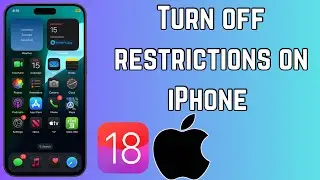 How to Turn Off Restrictions on on iPhone | Turn Off Restrictions on iPhone | 2024