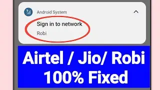 Sign in to network problem solve | How To Fix Sign in to Network problem |