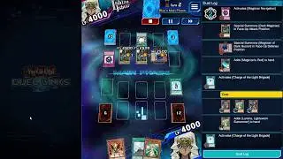 Duel links - lightsworn with darklords vs dark magician (win using rose dragon)
