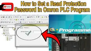 Set Read Write Password in Omron PLC, Release Omron PLC UN Password🔑🗝️🔑